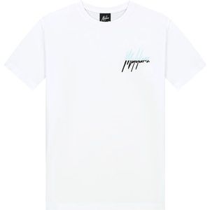 Malelions Kids Split T-Shirt - White/Light Blue