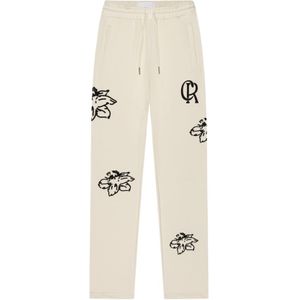 Croyez Straight Leg Flower Sweatpants - Off-White XS