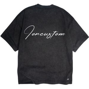 JorCustom Written Oversized T-Shirt SS24 - Acid Grey XL