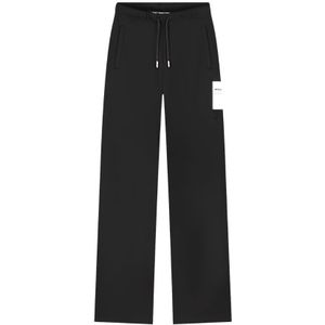 Malelions - Women Label Straight Leg Sweatpants - Zwart - Sportbroeken