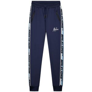 Malelions Sport React Tape Trackpants - Navy/White XL