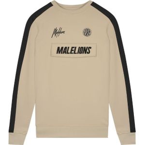 Malelions Sport Academy Crewneck - Sand/Black