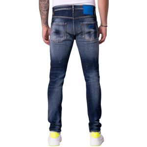 Spotted Jeans Blue and White Jeans - denim 29