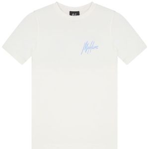 Malelions Kids Wave Graphic T-Shirt - Off White/Vista Blue 92