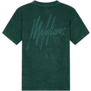 Malelions Signature Towelling T-Shirt - Petrol Green XXS