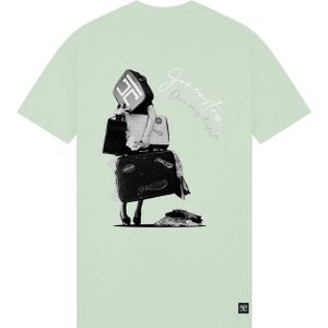 JorCustom One Way Ticket Slim Fit Tee - Mint XS