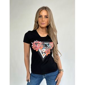 Guess SS CB Tropical Triangle Tee - Jet Black M