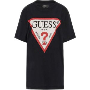 Guess Shiny Triangle Tee - Jet Black S