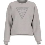 Guess - CN Rachele Triangle Sweatshirt - Licht Gemêleerd Grijs - Sweater