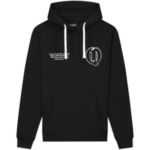 Quotrell University Patch Hoodie - Black/White S