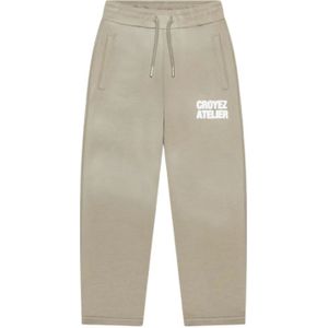 Croyez Mini Sprayed Atelier Sweatpants - Dusty Olive 1/2 YRS