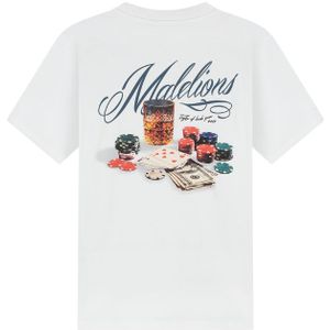 Malelions - Playing Cards T-Shirt - Wit