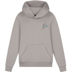 Malelions Kids Splash Hoodie - Grey Brown/Teal 8-128
