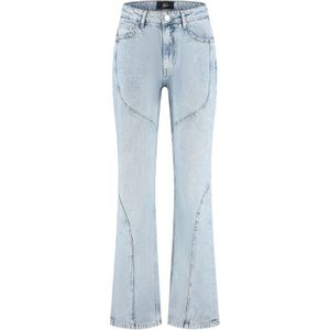 Malelions Women Straight Leg Denim Jeans - Light Blue XS