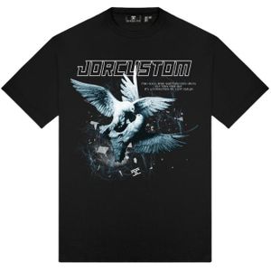 JorCustom Dove Loose Fit T-Shirt - Black M