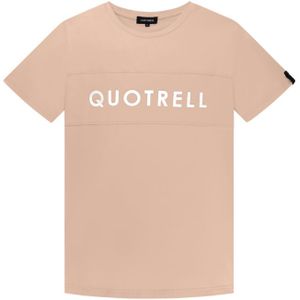 Quotrell x Eddy's San Jose T-Shirt - Mocha/White XS