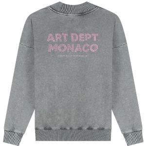 Malelions Women Rhinestone Sweater - Acid Wash XS