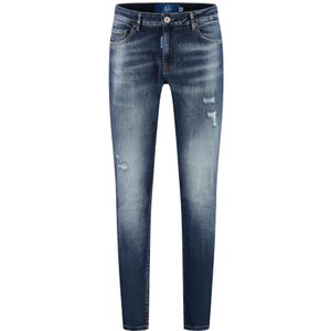 Malelions Slim Regular Destroyed Jeans - Dark Blue 34