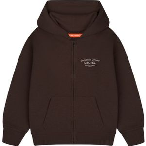 Croyez Mini Fraternité Zip-Hoodie - Brown 1/2 YRS
