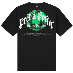 Quotrell Global Unity T-Shirt - Black/Neon Green