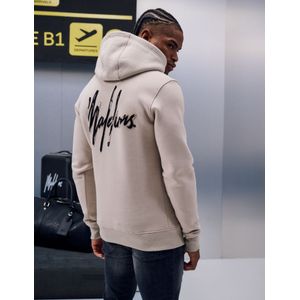 Malelions Destroyed Signature Hoodie - Cement/Black XXS