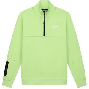 Malelions Sport Counter Half Zip - Lime S