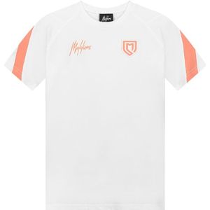 Malelions Kids Sport Pre-Match T-Shirt - White/Coral 152