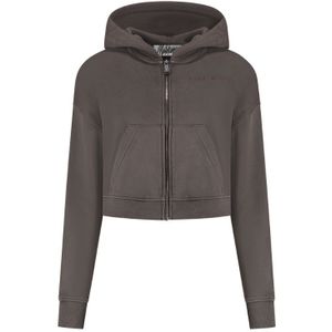 Malelions - Cropped Zip Hoodie - Bruin