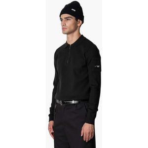 Quotrell Chief Knitted Polo - Black S