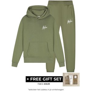 Malelions Women Signature Tracksuit - Army Green XXS