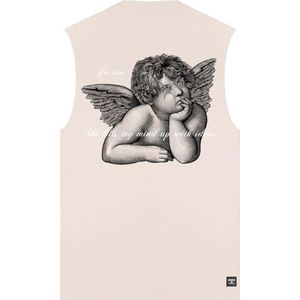 JorCustom Angel Sleeveless T-Shirt SS24 - Sand S