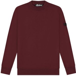 Malelions Knitted Crewneck - Burgundy S