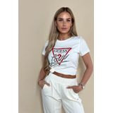 Guess - SS CN Triangle Love - T-Shirt - Korte Mouwen - Stretch Jerseykatoen - Ronde Hals