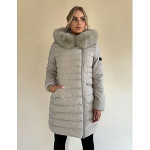 Peuterey Women Seriola ML 04 Fur Jacket - Sesamo 46-L