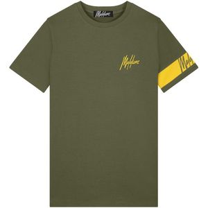 Malelions Captain T-Shirt - Army/Yellow