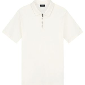 TriaD'oro Polo Zip Short Sleeve - Off White XS