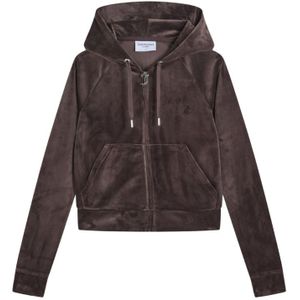 Juicy Couture - MADISON - Sweatvest - Donkerbruin - Fluweel/Nicky Velours
