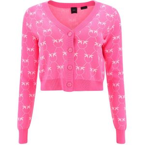 Pinko Calmo Cardigan Vest - Fuchsia/Pink L