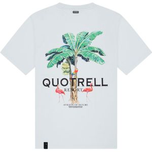 Quotrell Women Resort T-Shirt - Light Blue/Black