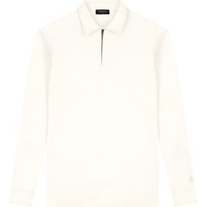 TriaD'oro Polo Zip Long Sleeve - Off White XS