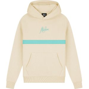 Malelions Kids Tube Hoodie - Beige/Turquoise 2-92