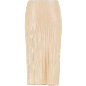 Guess Cristina Midi Skirt - Safari Tan Foil S