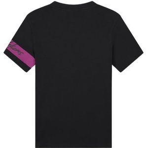 Malelions Women Captain T-Shirt - Black/Grape S