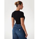 Guess CN SS Logo Lace Tee - Jet Black XL