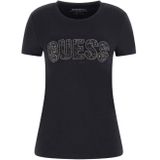 Guess CN SS Logo Lace Tee - Jet Black XL