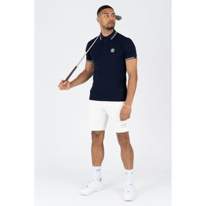 Quotrell Lyon Polo - Navy/White XL