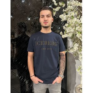 Iceberg Since 1974 Embroidery T-Shirt - Blu Scuro XL