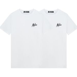 Malelions Regular T-Shirt 2-Pack - White/Black