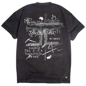 JorCustom Artist Loose Fit T-Shirt - Acid Grey L