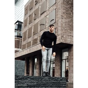 2LEGARE Crewneck Knit - Zwart XL